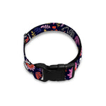 Day Of The Dead Skeleton Pattern Print Dog Collar