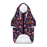 Day Of The Dead Skeleton Pattern Print Dog Zip Up Hoodie