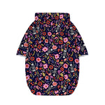 Day Of The Dead Skeleton Pattern Print Dog Zip Up Hoodie