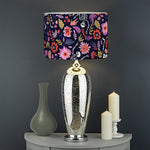 Day Of The Dead Skeleton Pattern Print Drum Lamp Shade