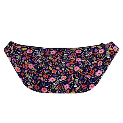 Day Of The Dead Skeleton Pattern Print Fanny Pack