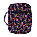 Day Of The Dead Skeleton Pattern Print Front Pocket Bible Bag