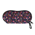 Day Of The Dead Skeleton Pattern Print Glasses Case