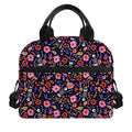 Day Of The Dead Skeleton Pattern Print Insulated Lunch Bag