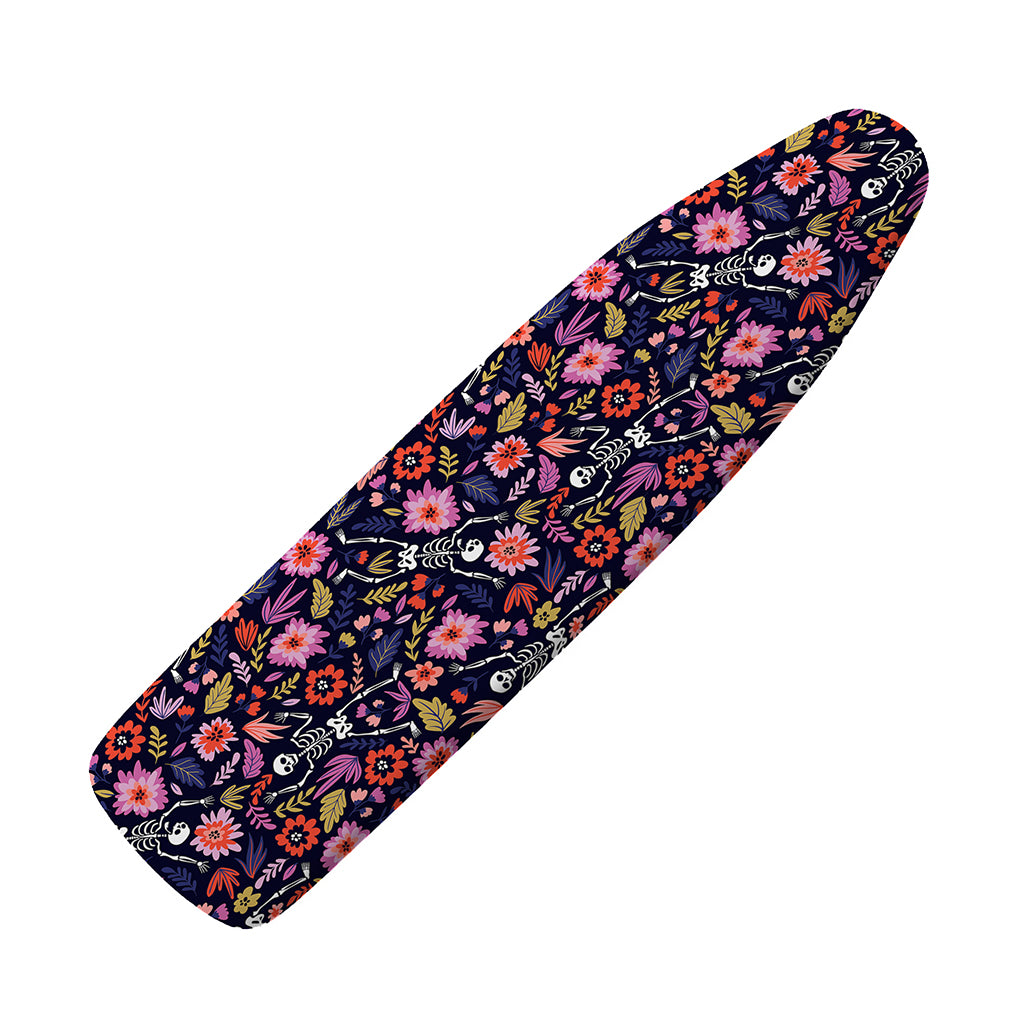 Day Of The Dead Skeleton Pattern Print Ironing Board Cover