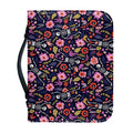 Day Of The Dead Skeleton Pattern Print Leather Bible Cover