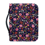 Day Of The Dead Skeleton Pattern Print Leather Bible Cover