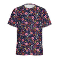 Day Of The Dead Skeleton Pattern Print Men's Athletic T-Shirt