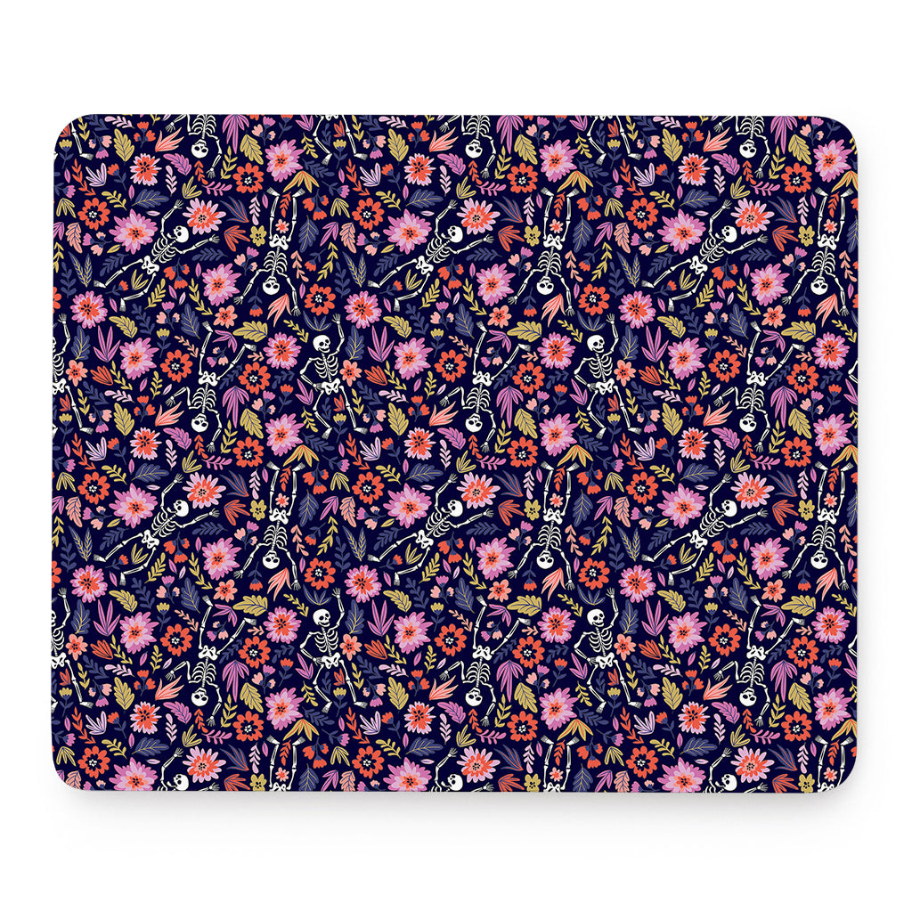 Day Of The Dead Skeleton Pattern Print Mouse Pad