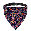 Day Of The Dead Skeleton Pattern Print Over The Collar Dog Bandana