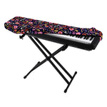 Day Of The Dead Skeleton Pattern Print Piano Keyboard Cover