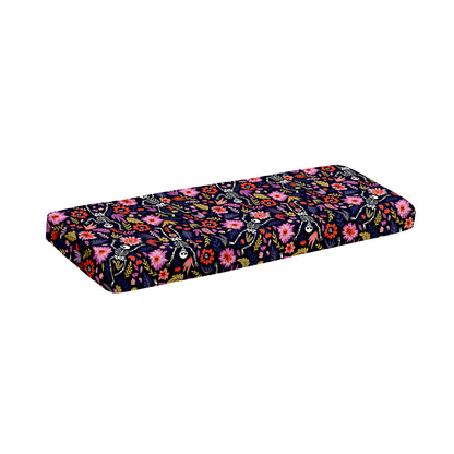 Day Of The Dead Skeleton Pattern Print Piano Keyboard Cover