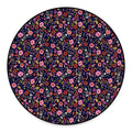 Day Of The Dead Skeleton Pattern Print Round Floor Mat