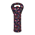 Day Of The Dead Skeleton Pattern Print Single Neoprene Wine Tote