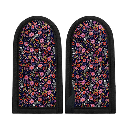 Day Of The Dead Skeleton Pattern Print Skillet Handle Cover