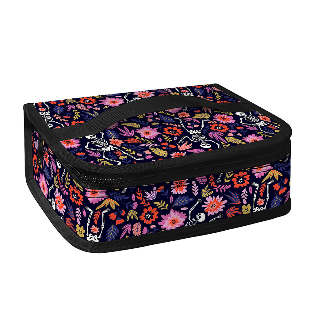 Day Of The Dead Skeleton Pattern Print Small Lunch Bag