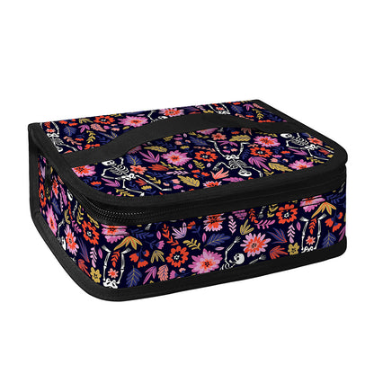 Day Of The Dead Skeleton Pattern Print Small Lunch Bag