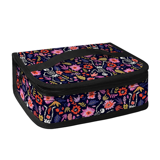 Day Of The Dead Skeleton Pattern Print Small Lunch Bag