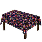 Day Of The Dead Skeleton Pattern Print Tablecloth