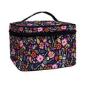 Day Of The Dead Skeleton Pattern Print Travel Makeup Bag