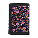 Day Of The Dead Skeleton Pattern Print Trifold Wallet