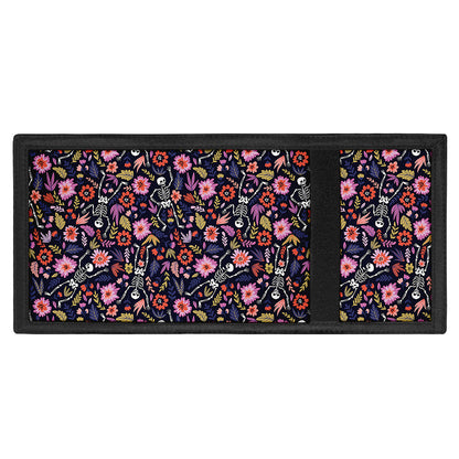 Day Of The Dead Skeleton Pattern Print Trifold Wallet