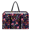 Day Of The Dead Skeleton Pattern Print Utility Tote Bag