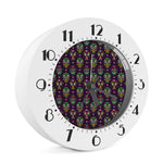 Day Of The Dead Sugar Skull Print Alarm Clock