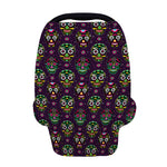 Day Of The Dead Sugar Skull Print Baby Seat Cover