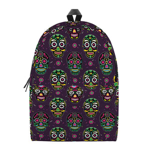 Day Of The Dead Sugar Skull Print Backpack