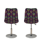 Day Of The Dead Sugar Skull Print Bar Stool Covers