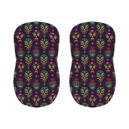 Day Of The Dead Sugar Skull Print Bar Stool Covers