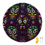 Day Of The Dead Sugar Skull Print Basketball
