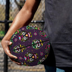 Day Of The Dead Sugar Skull Print Basketball