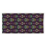 Day Of The Dead Sugar Skull Print Beach Towel