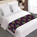 Day Of The Dead Sugar Skull Print Bed Runner