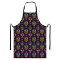 Day Of The Dead Sugar Skull Print Bib Apron With Pocket