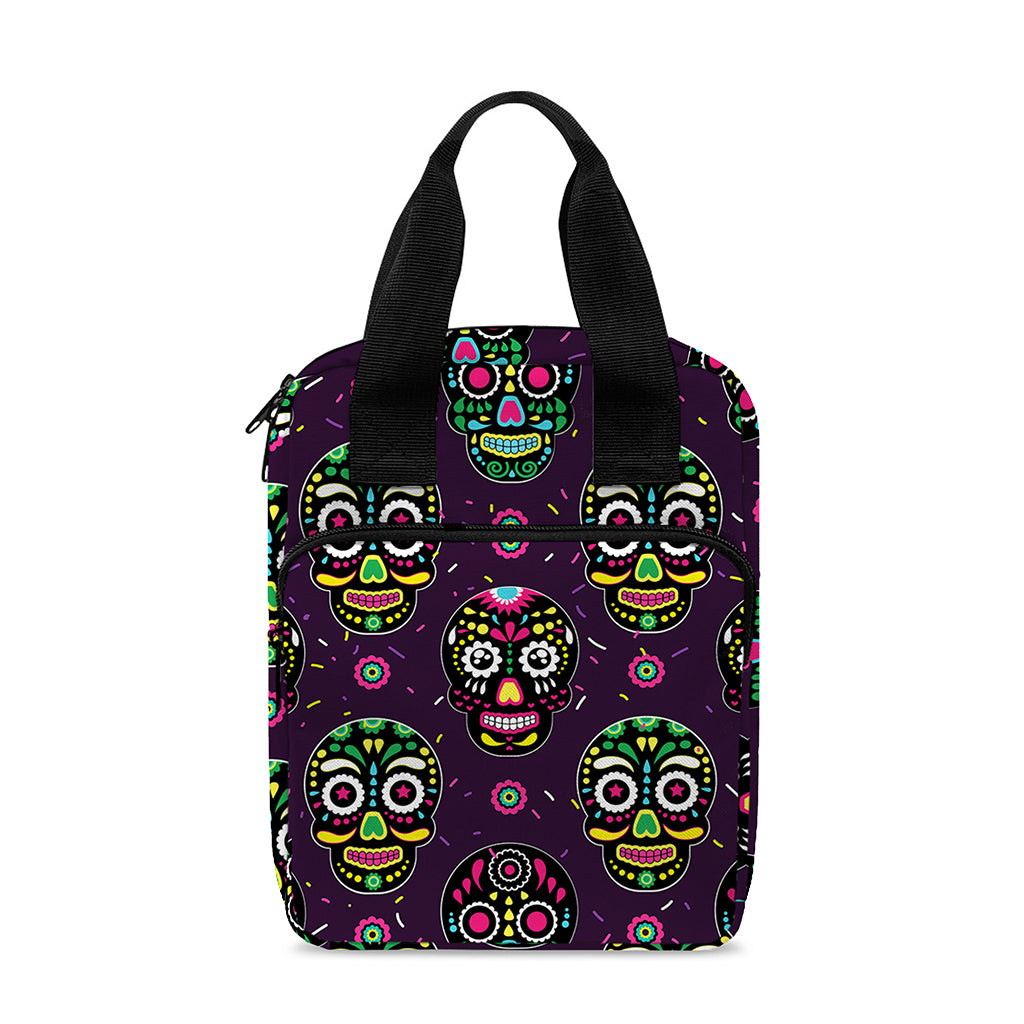 Day Of The Dead Sugar Skull Print Bible Tote Bag