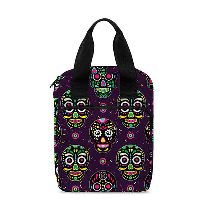 Day Of The Dead Sugar Skull Print Bible Tote Bag