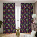 Day Of The Dead Sugar Skull Print Dimout Pencil Pleat Curtains