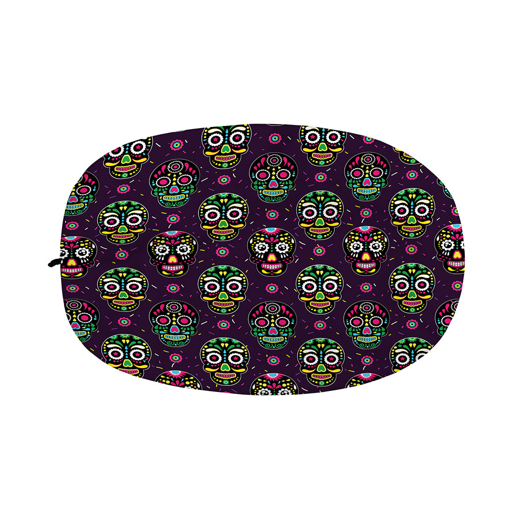 Day Of The Dead Sugar Skull Print Car Side Mirror Covers