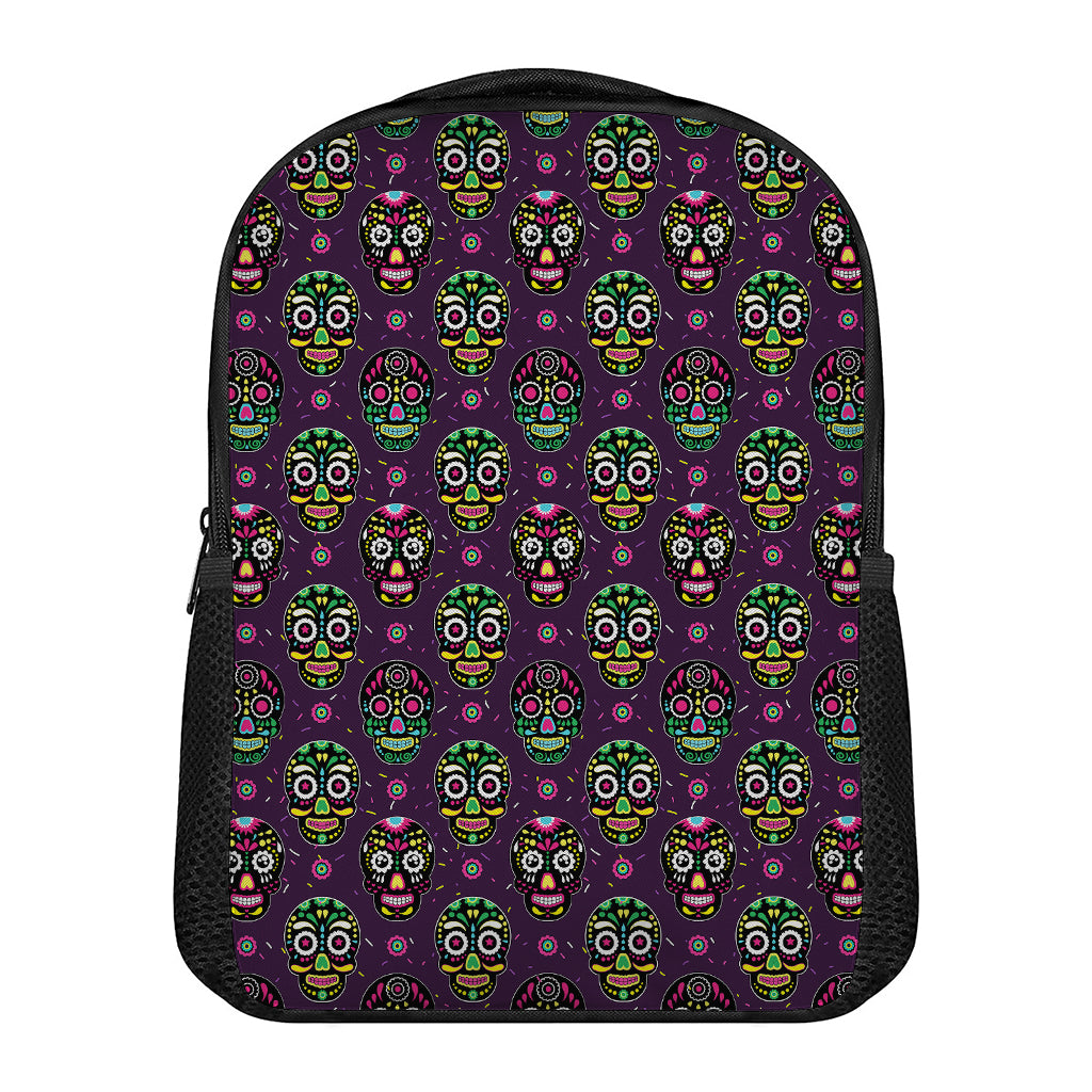 Day Of The Dead Sugar Skull Print Casual Backpack