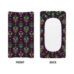 Day Of The Dead Sugar Skull Print Changing Pad Cover