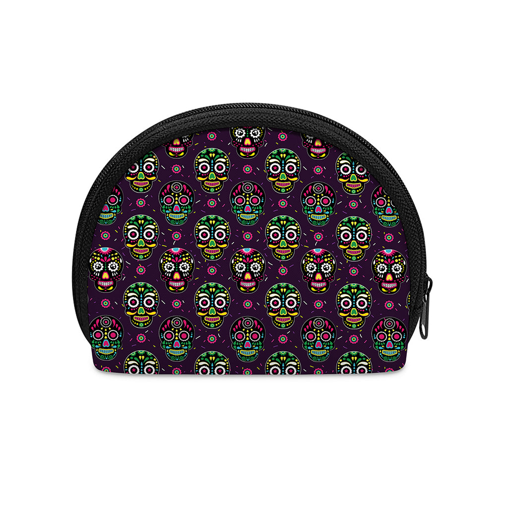Day Of The Dead Sugar Skull Print Coin Purse