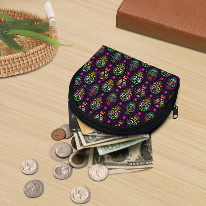 Day Of The Dead Sugar Skull Print Coin Purse
