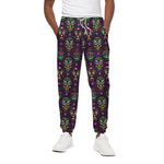 Day Of The Dead Sugar Skull Print Cotton Pants