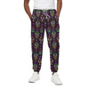 Day Of The Dead Sugar Skull Print Cotton Pants