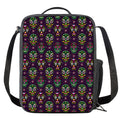 Day Of The Dead Sugar Skull Print Crossbody Lunch Bag