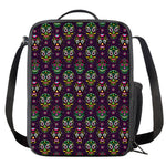Day Of The Dead Sugar Skull Print Crossbody Lunch Bag