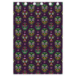 Day Of The Dead Sugar Skull Print Curtain